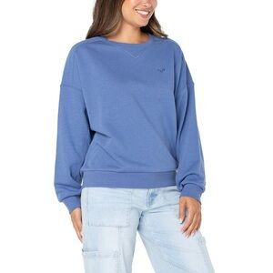 ROXY | Blue Crewneck Logo Sweatshirt